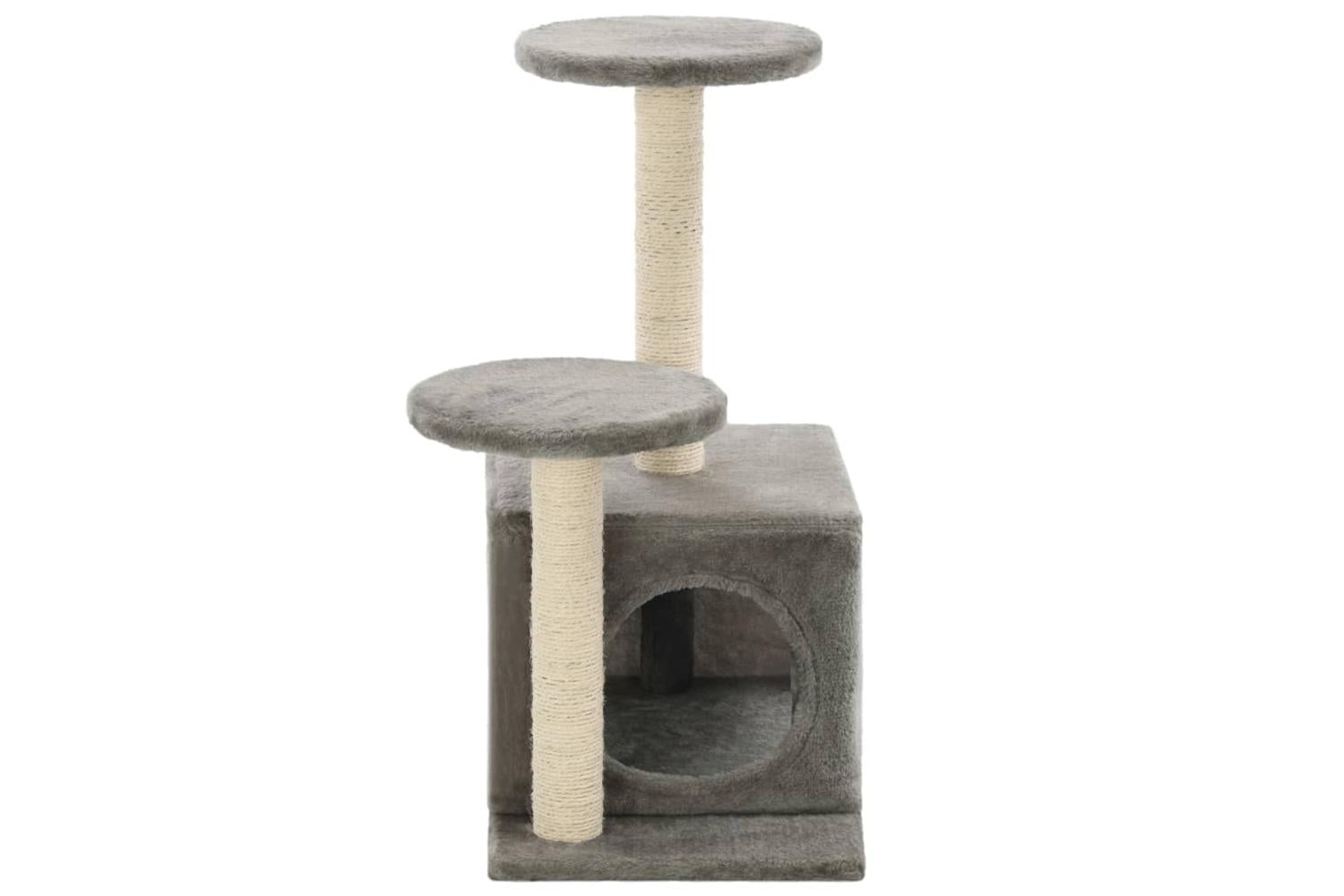 Cat Tree With Sisal Scratching Posts 60 Cm Grey-5