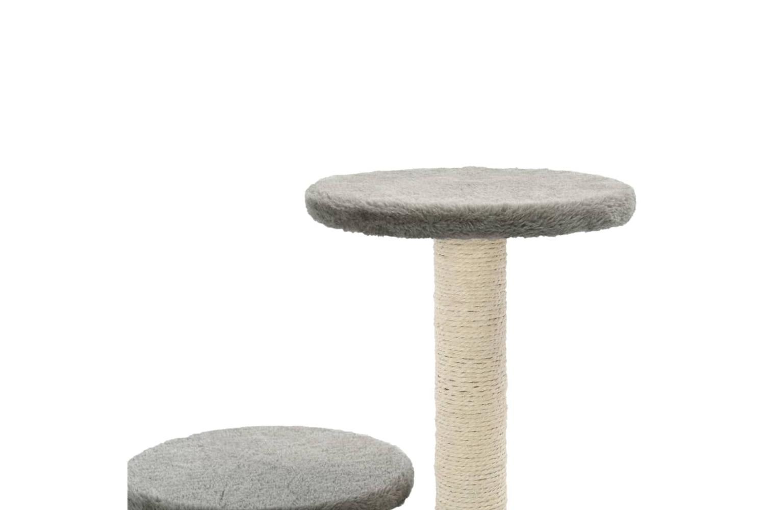 Cat Tree With Sisal Scratching Posts 60 Cm Grey-6