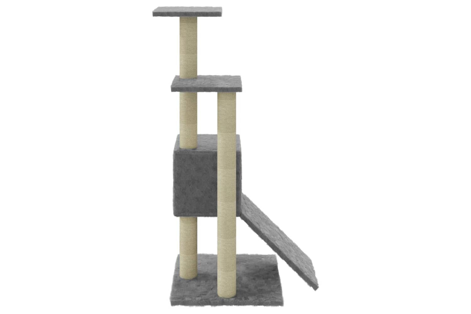 Cat Tree With Sisal Scratching Posts Light Grey 92 Cm-6