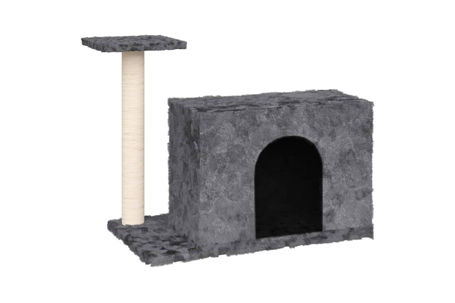 Cat Tree With Sisal Scratching Post Dark Grey 51 Cm-2