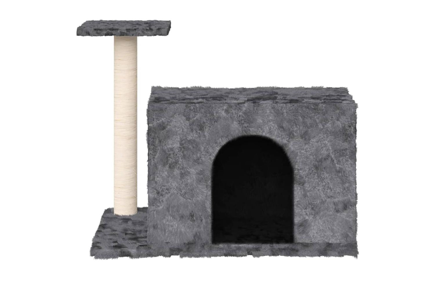 Cat Tree With Sisal Scratching Post Dark Grey 51 Cm-3