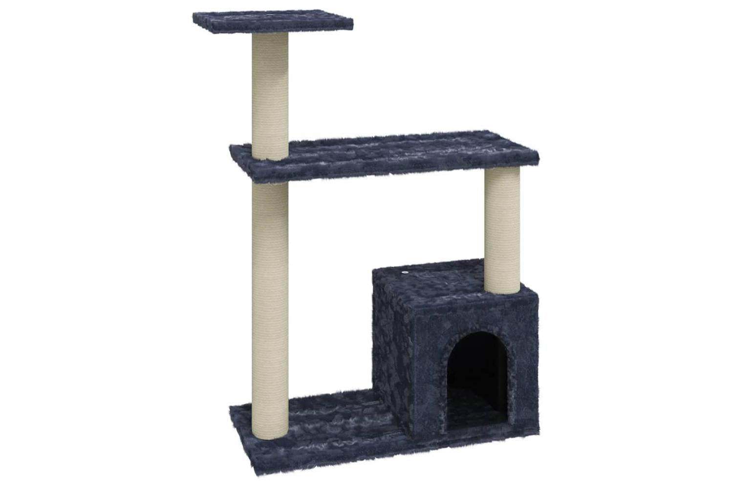Cat Tree With Sisal Scratching Posts Dark Grey 70 Cm