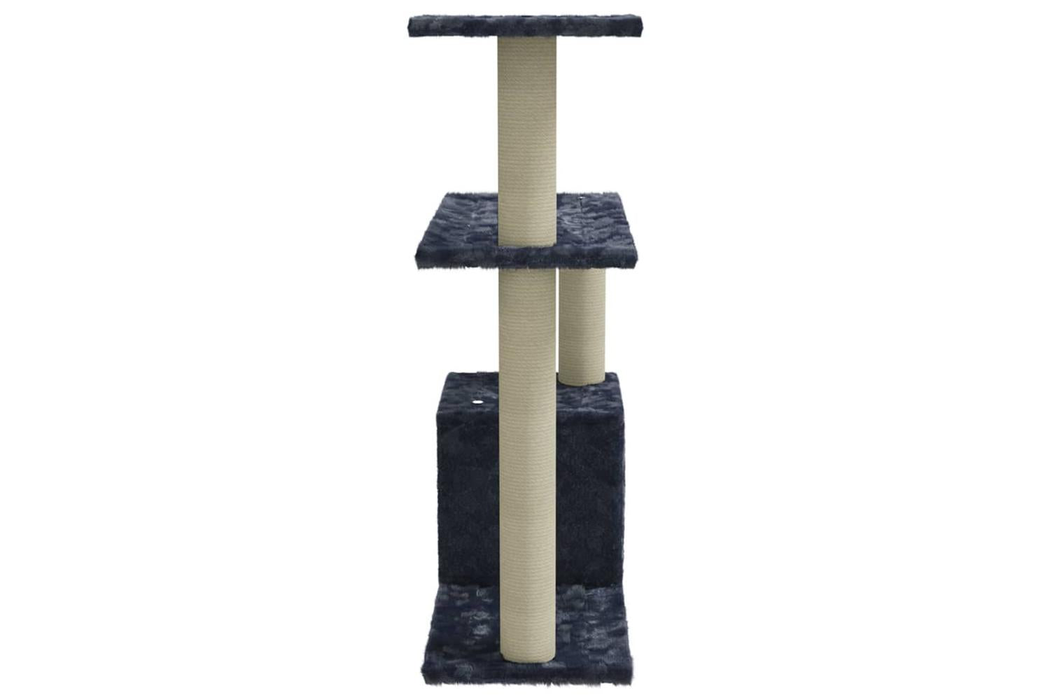 Cat Tree With Sisal Scratching Posts Dark Grey 70 Cm-4