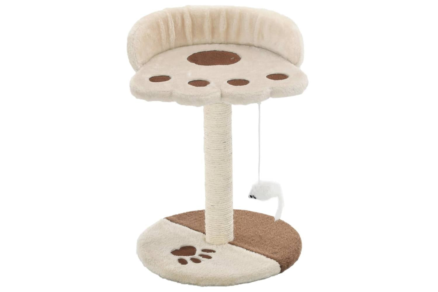 Cat Tree With Sisal Scratching Post 40 Cm Beige And Brown-2