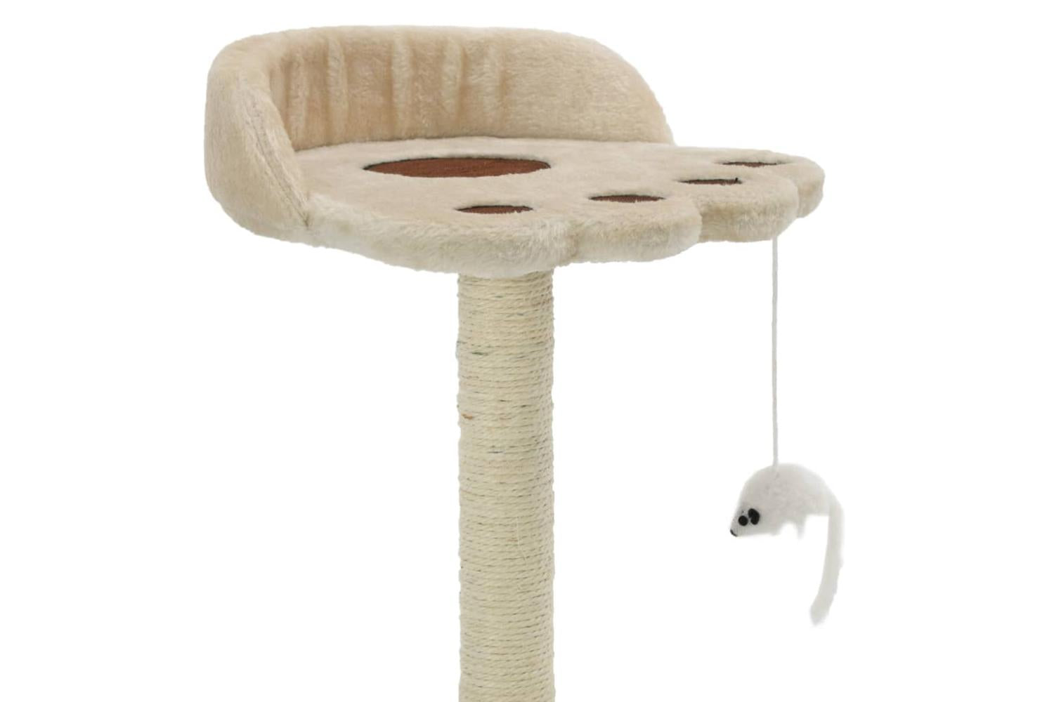 Cat Tree With Sisal Scratching Post 40 Cm Beige And Brown-3