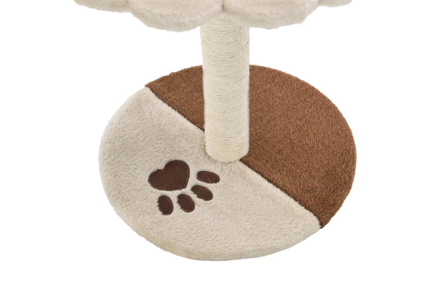 Cat Tree With Sisal Scratching Post 40 Cm Beige And Brown-5