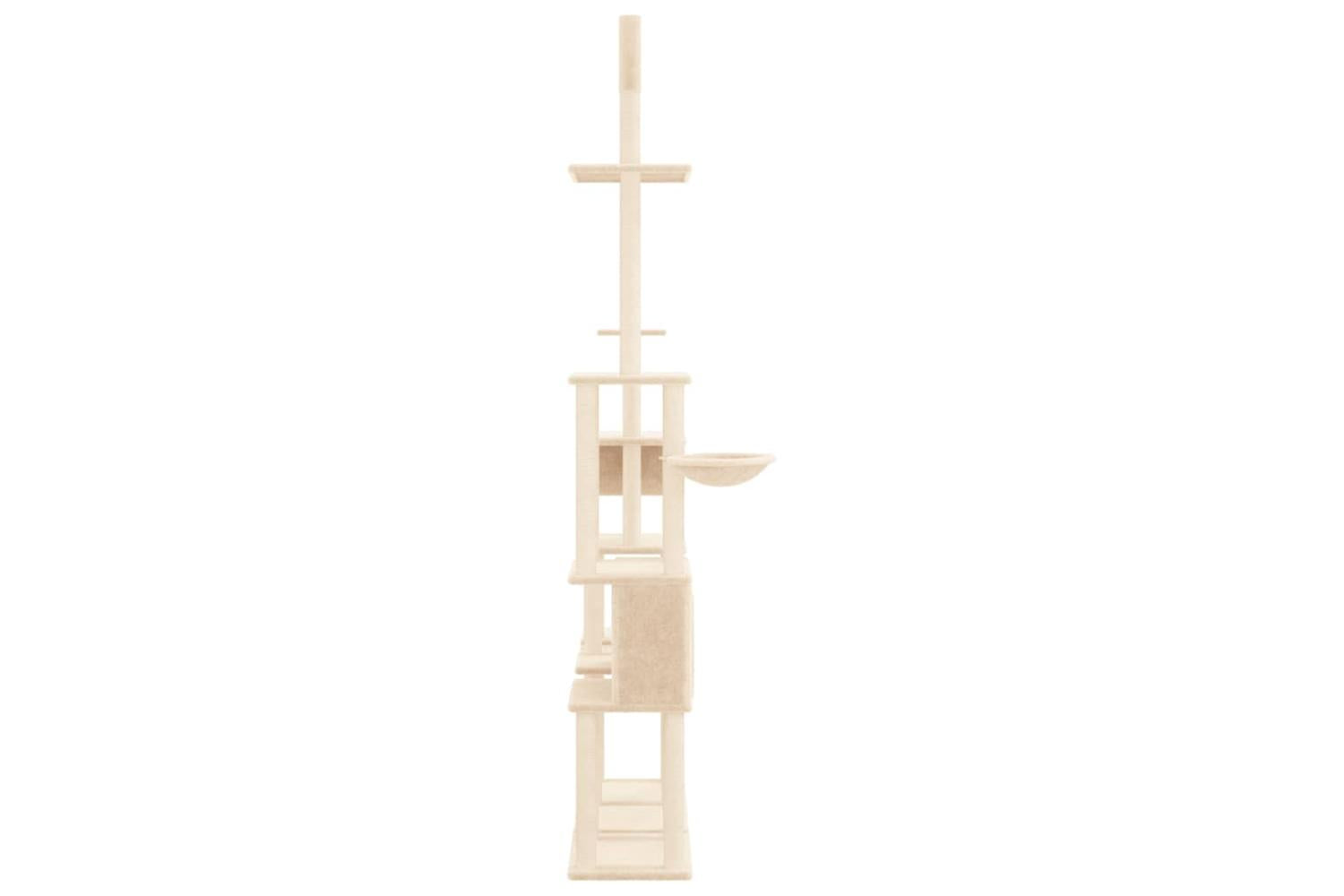 Cat Tree With Sisal Scratching Posts Cream 279 Cm-4