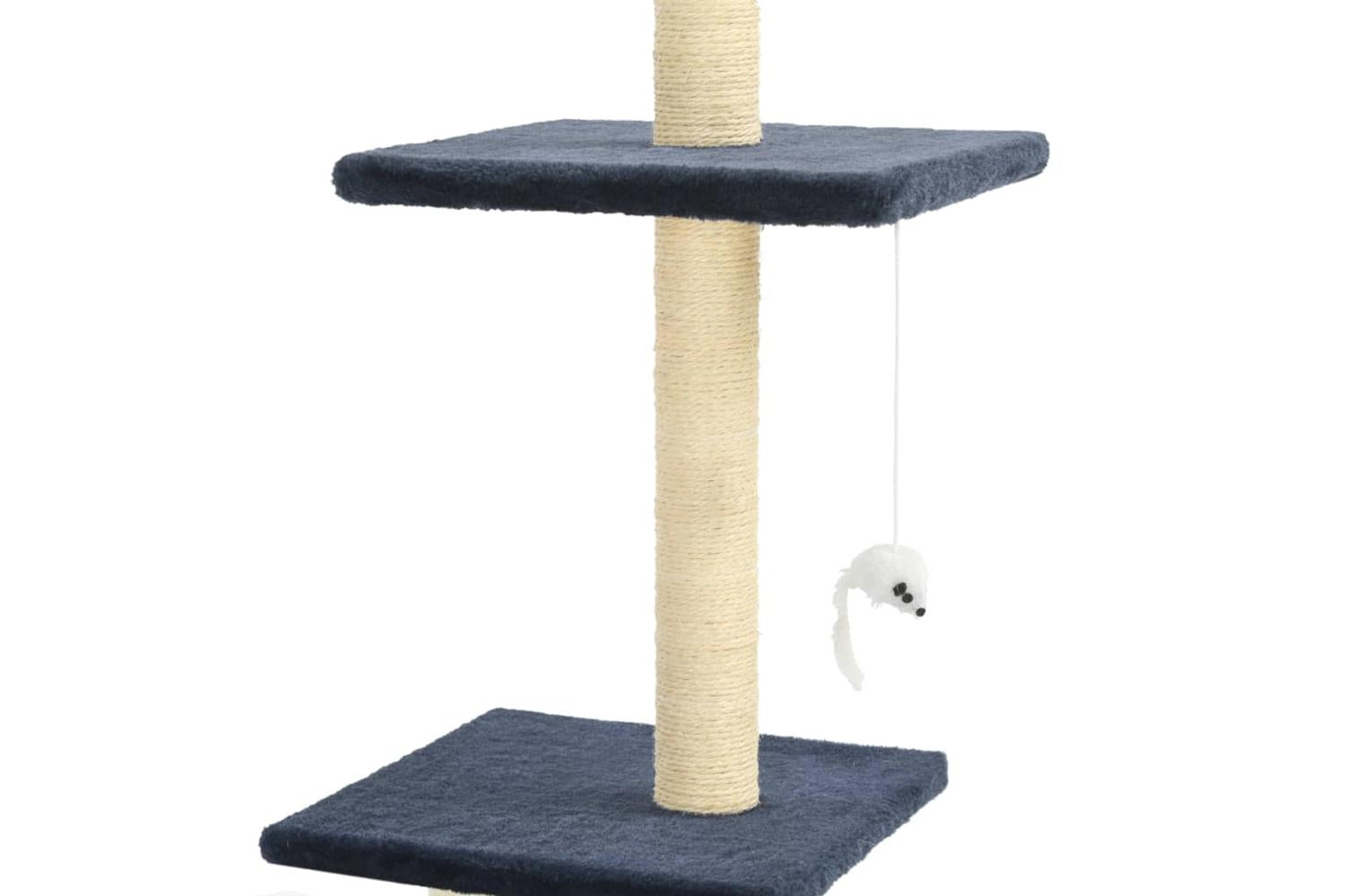 Cat Tree With Sisal Scratching Posts 260 Cm Dark Blue-4