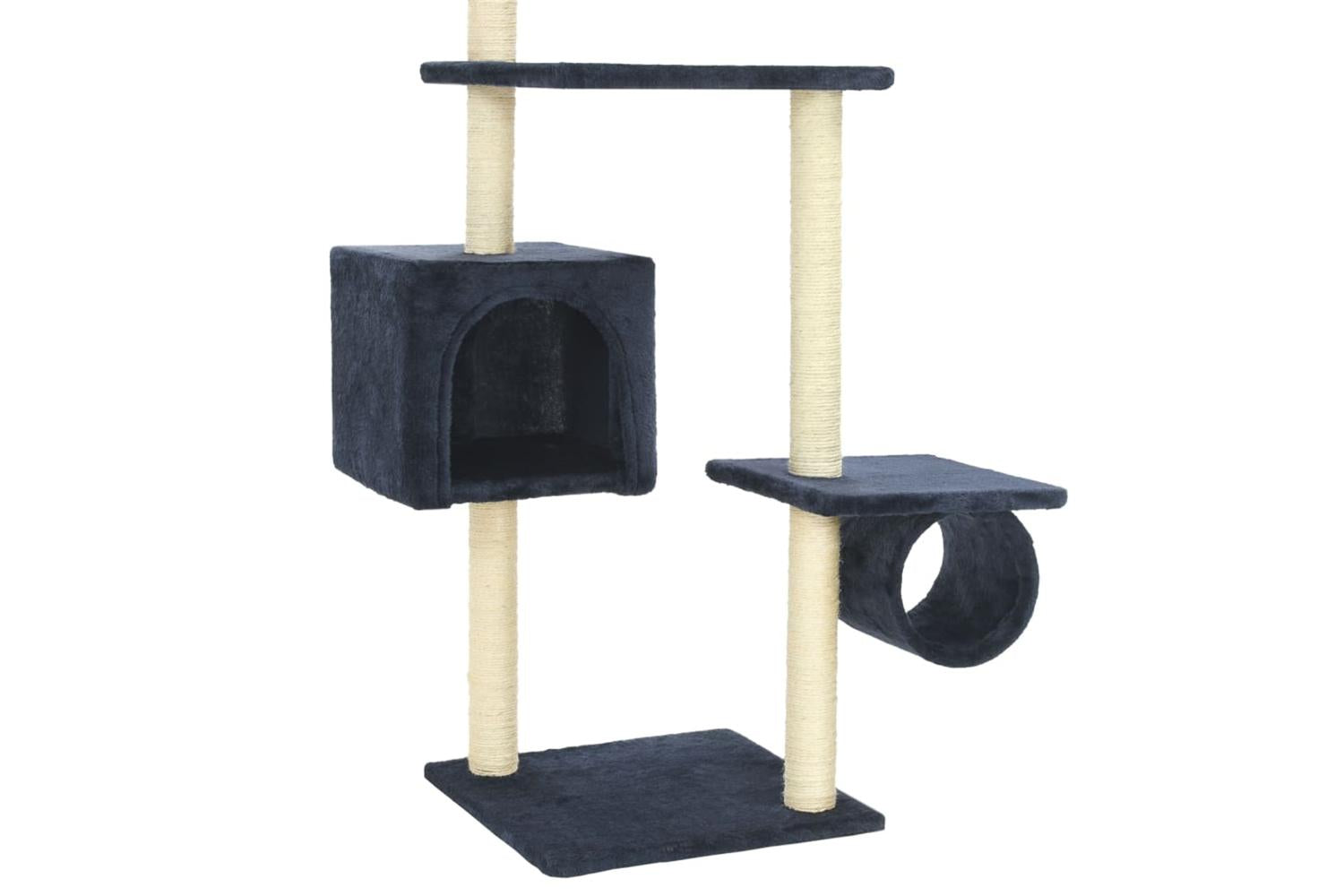 Cat Tree With Sisal Scratching Posts 260 Cm Dark Blue-6