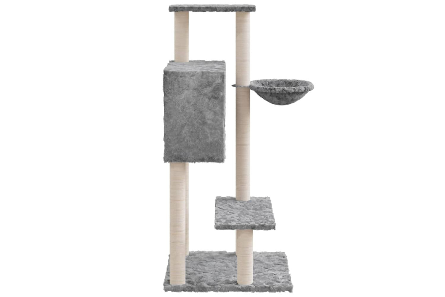 Cat Tree With Sisal Scratching Posts Light Grey 1085 Cm-5