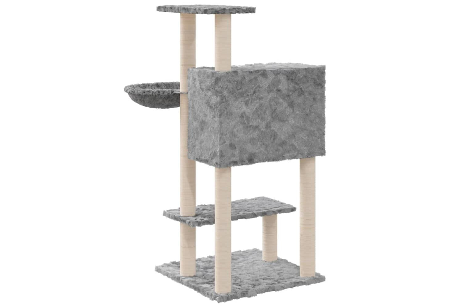 Cat Tree With Sisal Scratching Posts Light Grey 1085 Cm-6