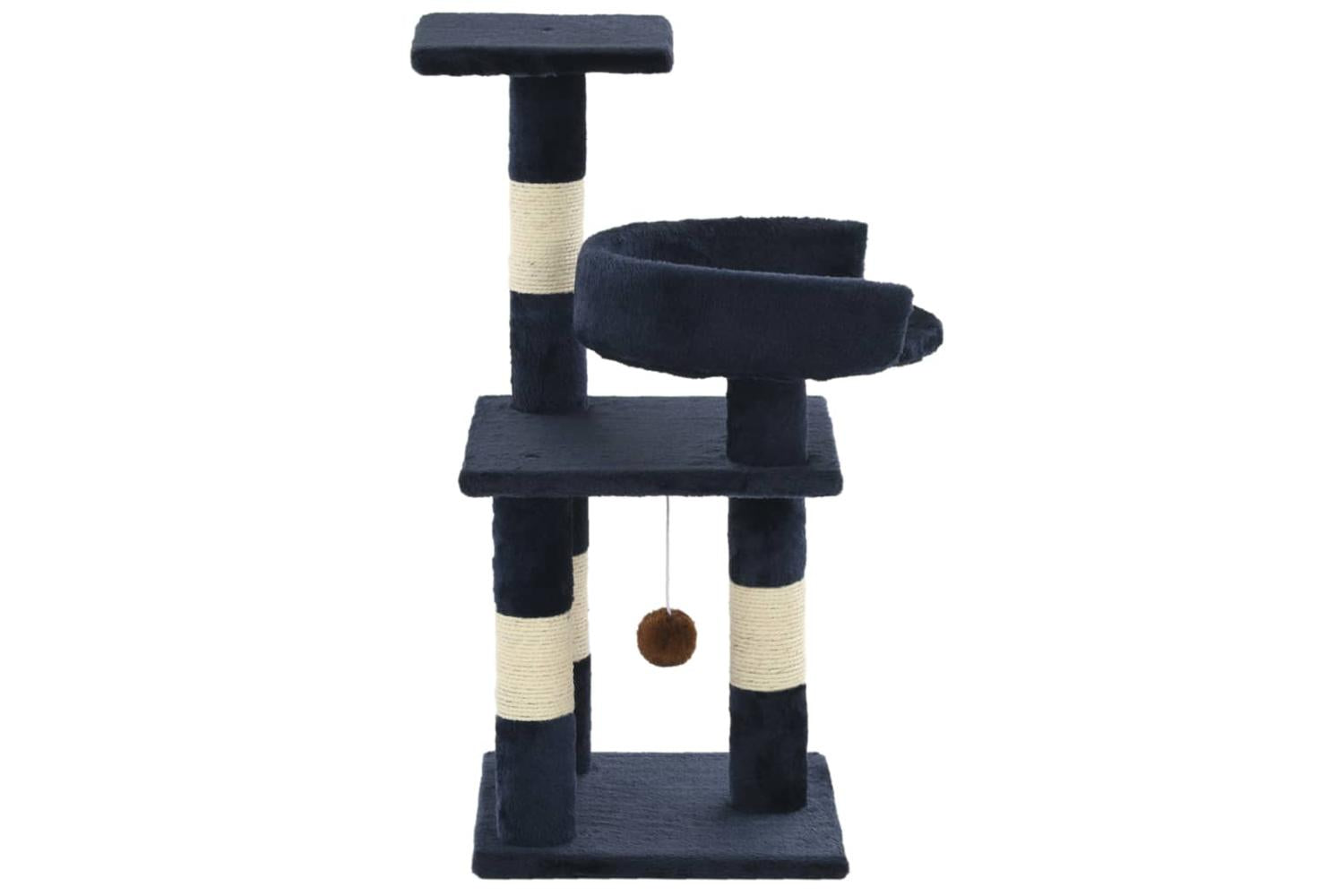 Cat Tree With Sisal Scratching Posts 65 Cm Blue-3