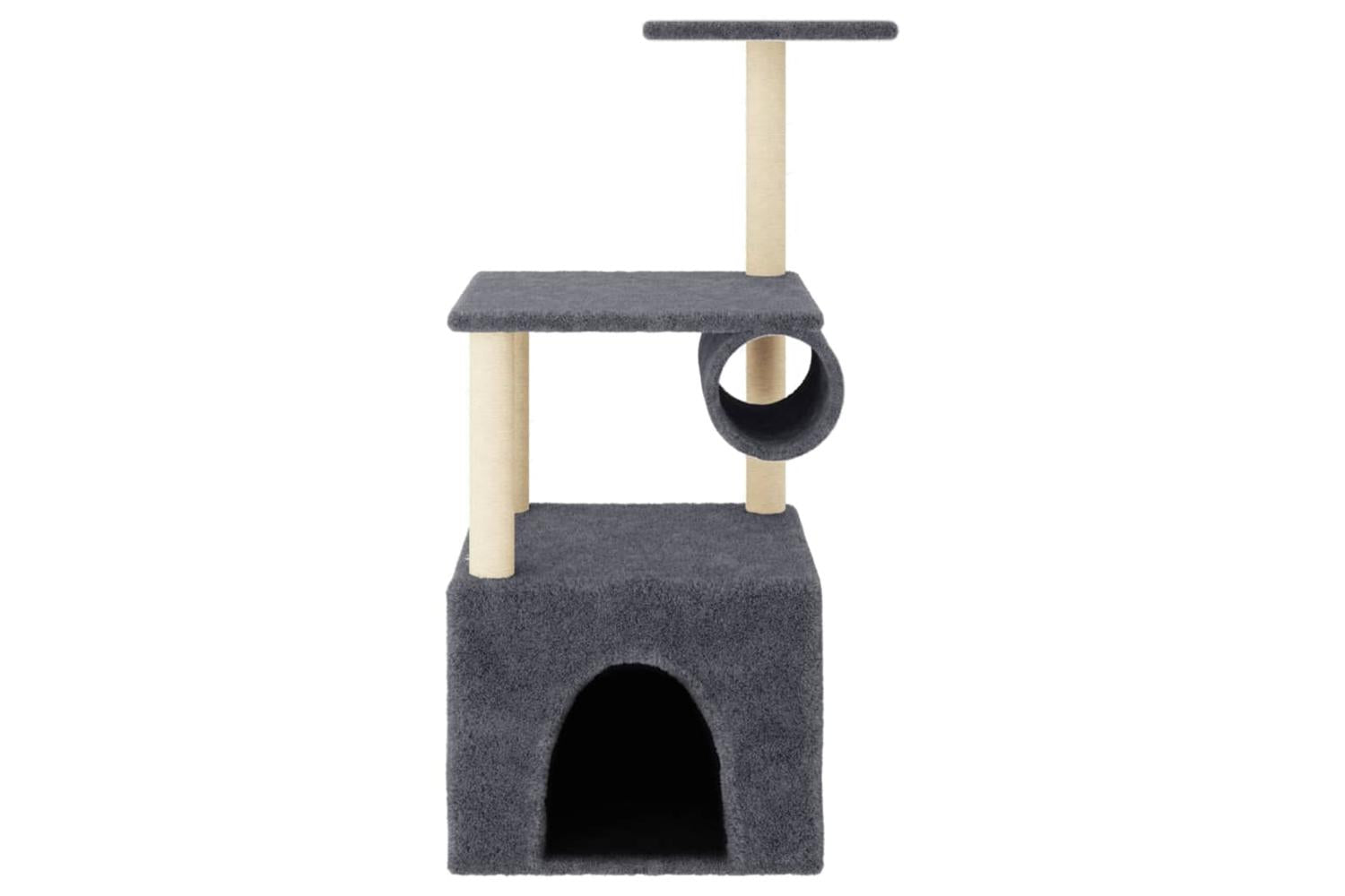 Cat Tree With Sisal Scratching Posts Dark Grey 1095 Cm-3