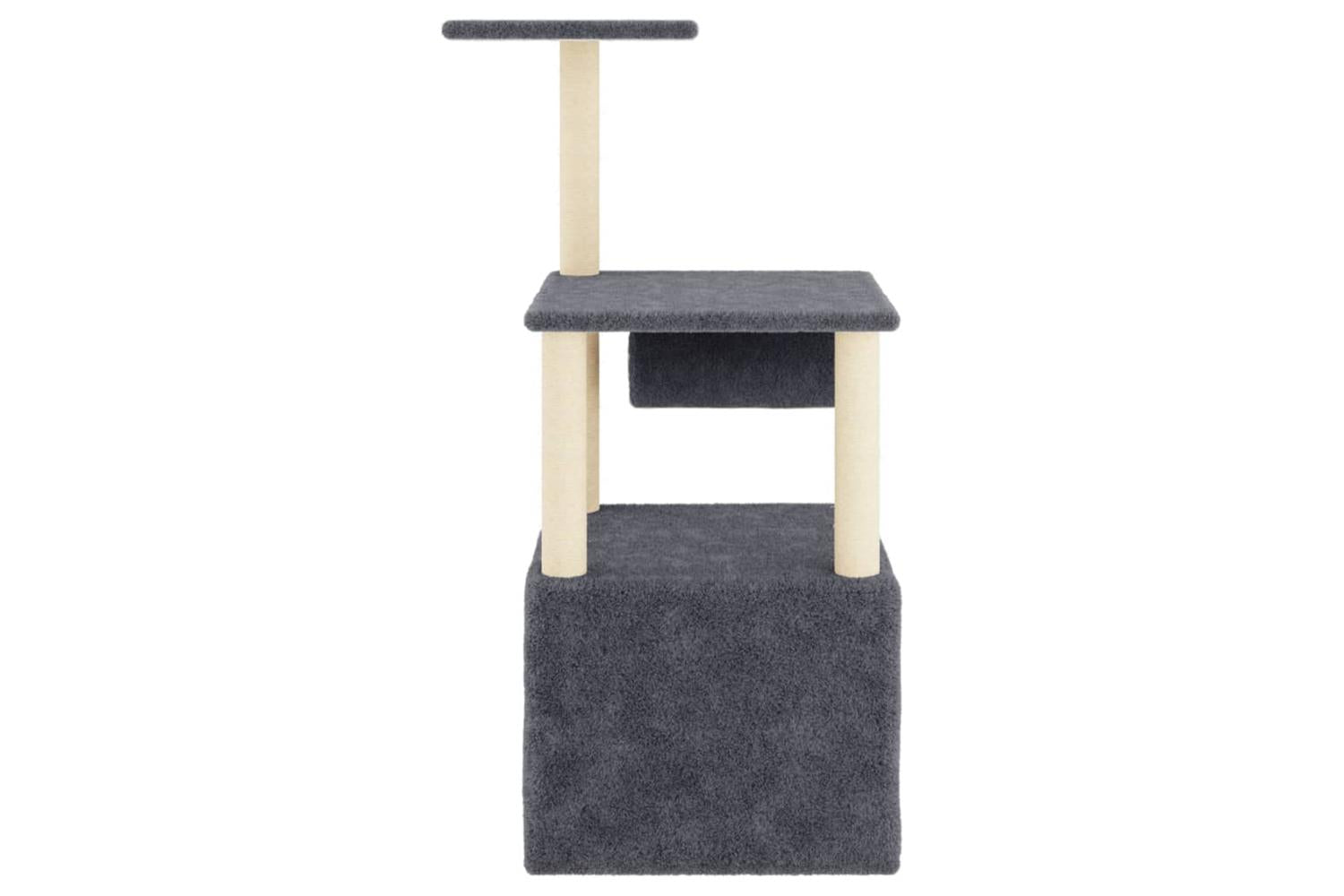 Cat Tree With Sisal Scratching Posts Dark Grey 1095 Cm-4