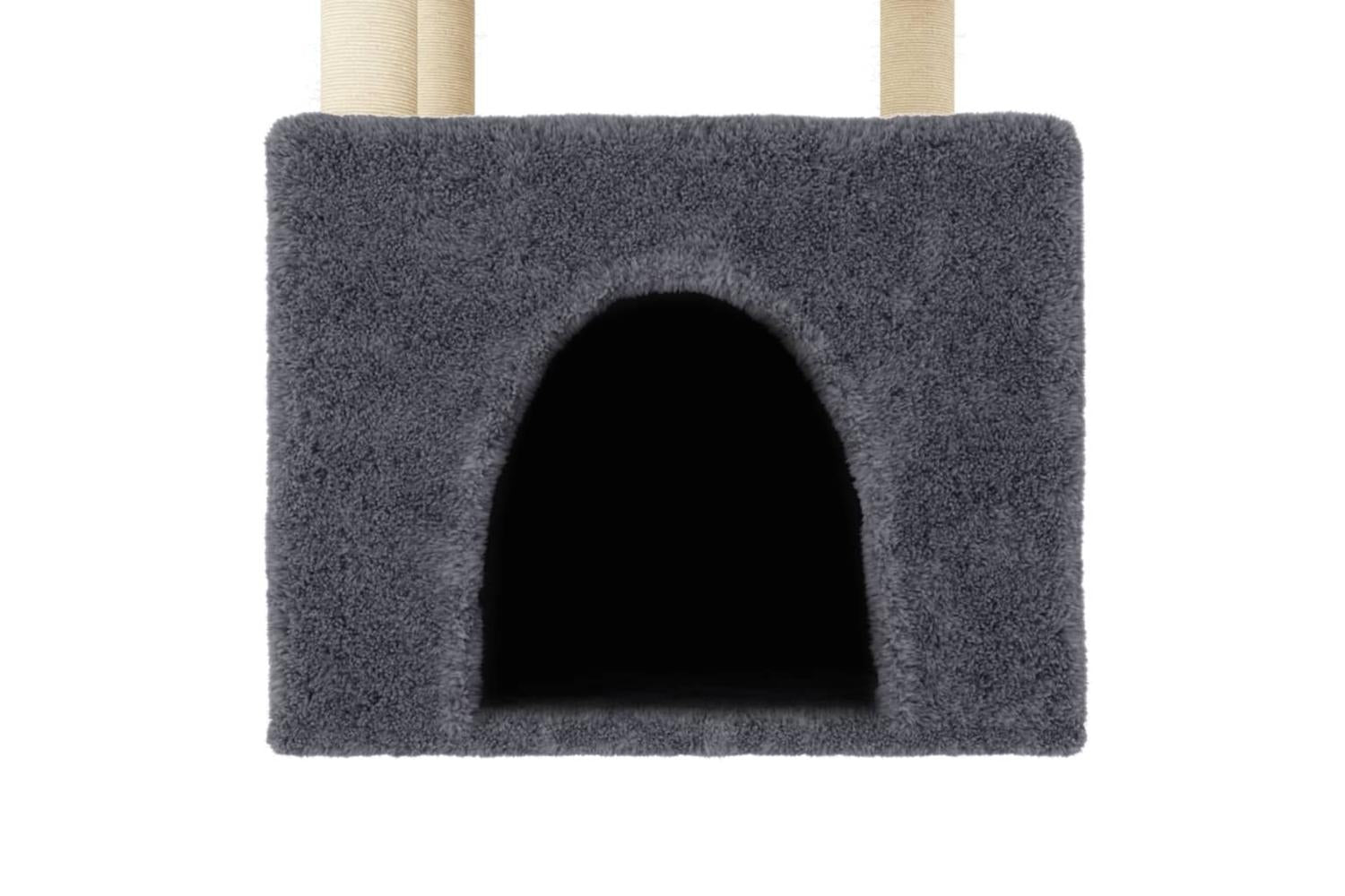Cat Tree With Sisal Scratching Posts Dark Grey 1095 Cm-5