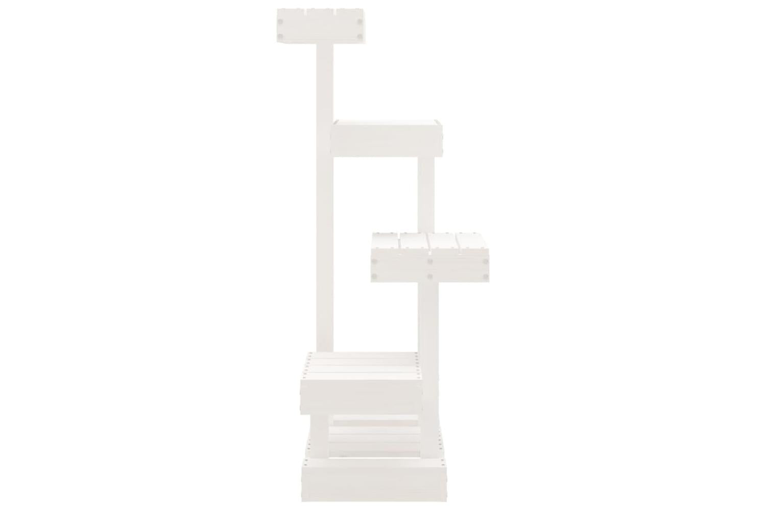 Cat Tree White 455x49x103 Cm Solid Wood Pine-4