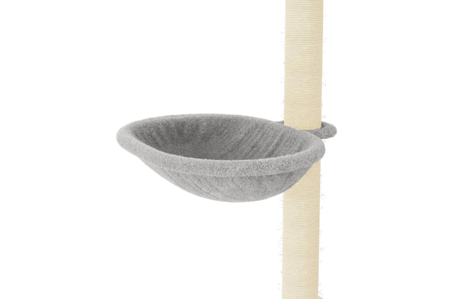 Cat Tree With Sisal Scratching Posts Light Grey 95 Cm-7