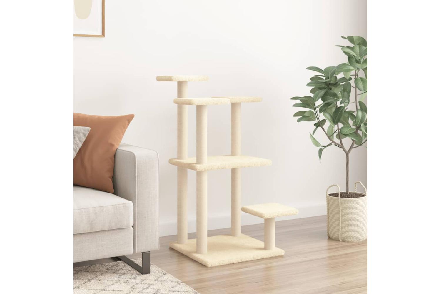 Cat Scratching Posts With Platforms Cream 985 Cm-3