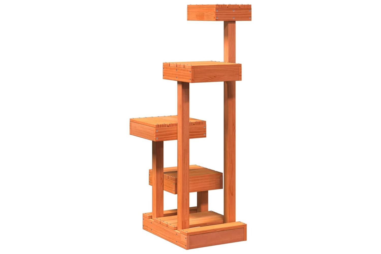 Cat Tree Wax Brown 455x49x103 Cm Solid Wood Pine-6