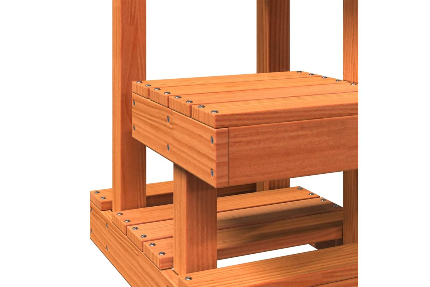 Cat Tree Wax Brown 455x49x103 Cm Solid Wood Pine-7