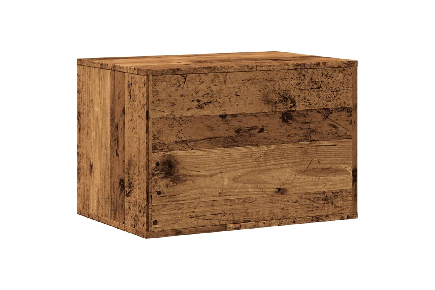 Cat Litter Box Enclosure Old Wood 60x40x40 Cm Engineered Wood-7