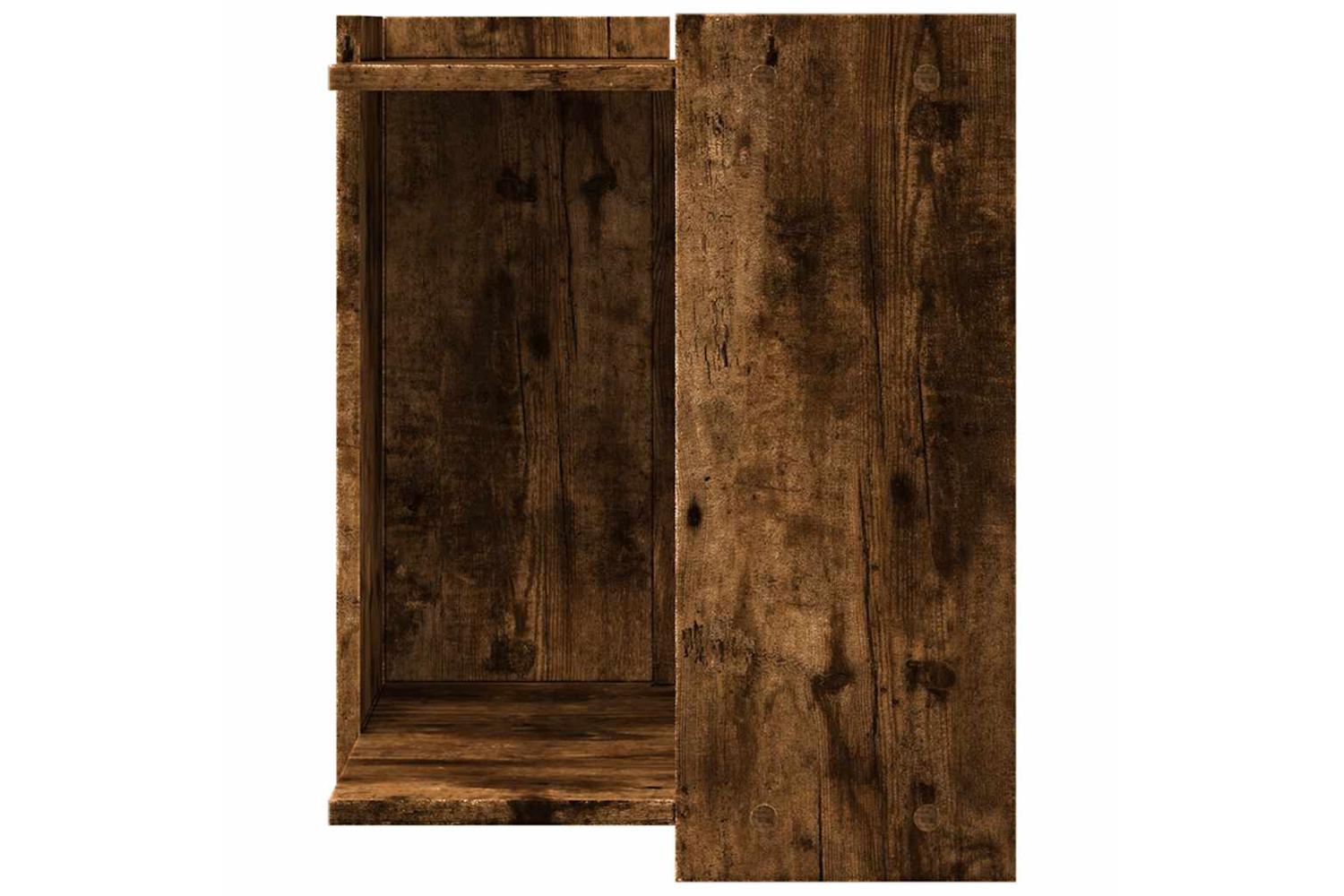Cat Litter Box Enclosure Smoked Oak 42x42x51 Cm Engineered Wood-4