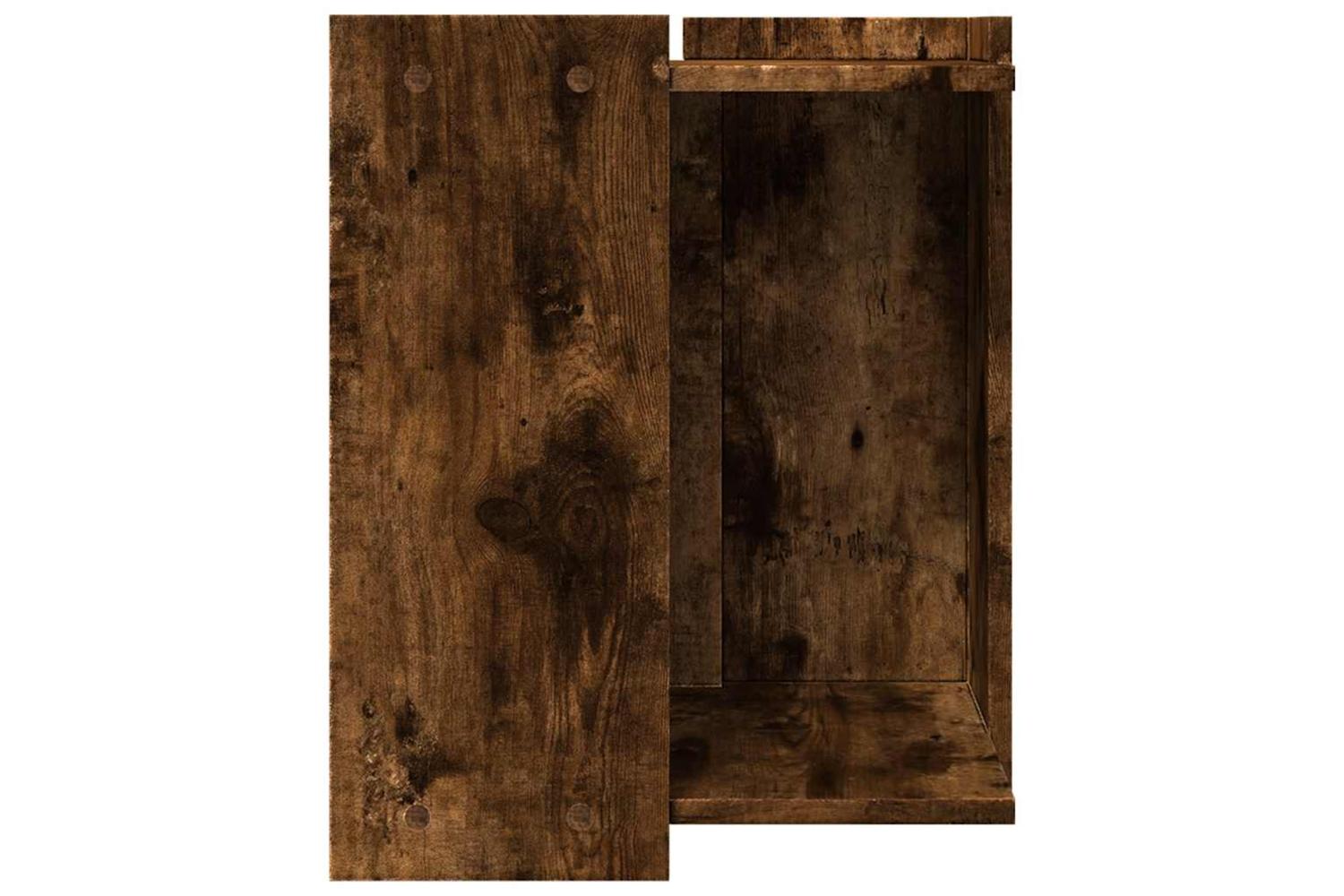Cat Litter Box Enclosure Smoked Oak 42x42x51 Cm Engineered Wood-5