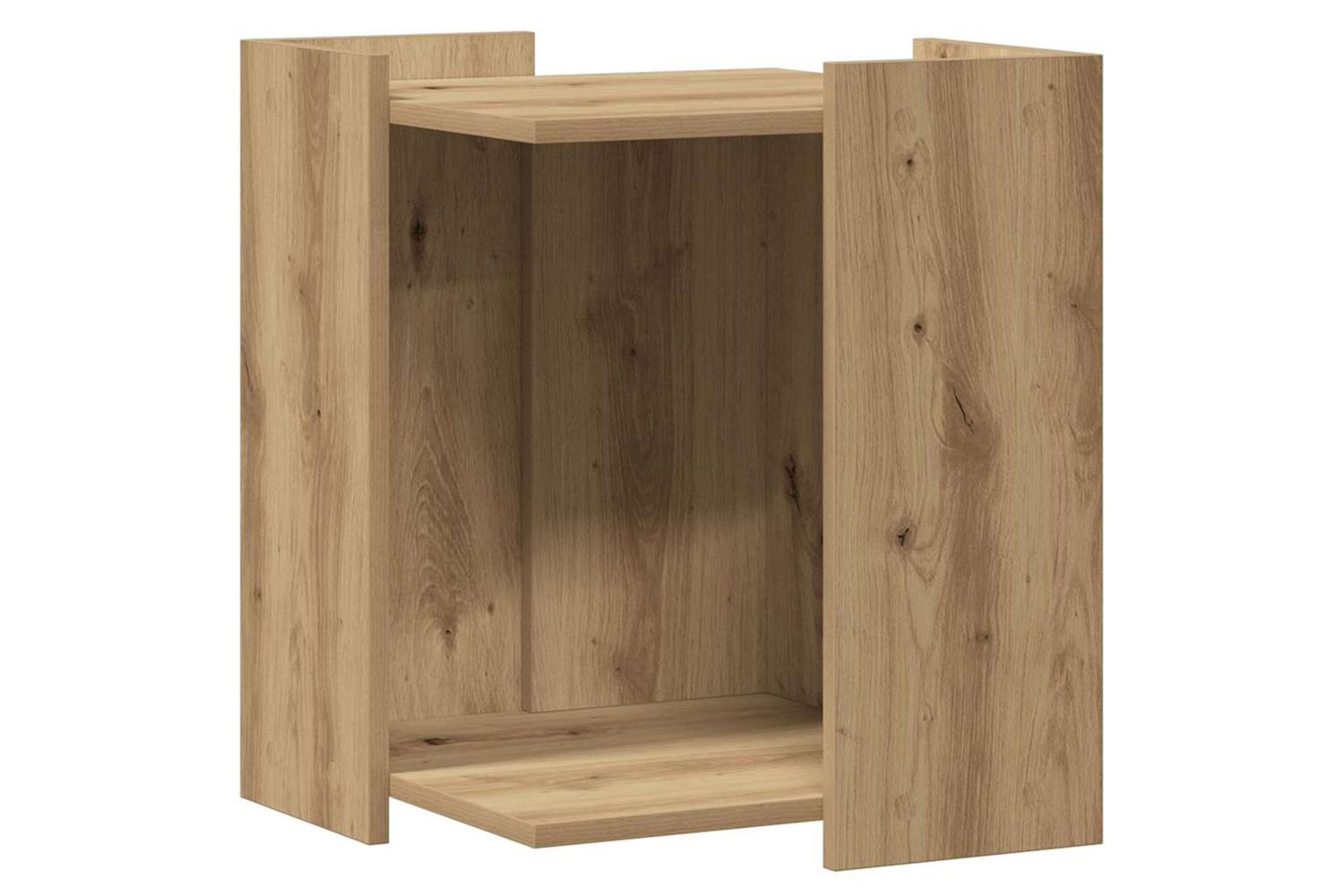 Cat Litter Box Enclosure Artisian Oak 42x42x51 Cm Engineered Wood-2