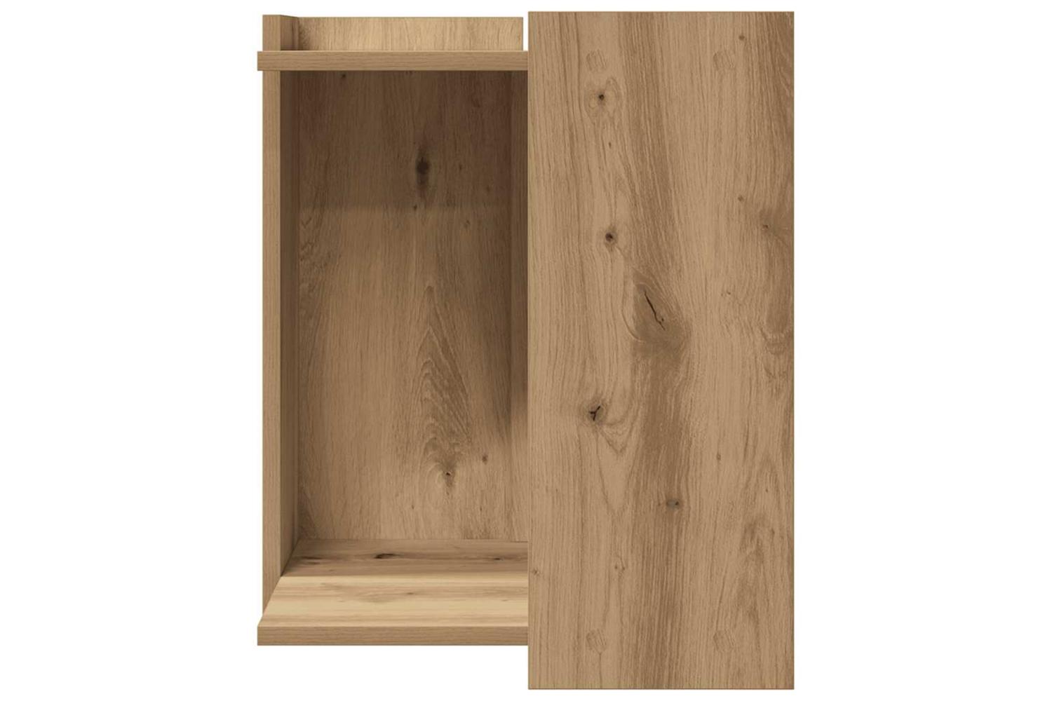 Cat Litter Box Enclosure Artisian Oak 42x42x51 Cm Engineered Wood-4