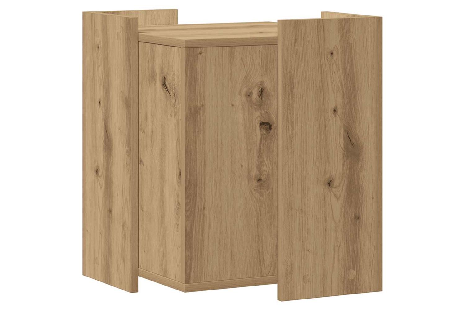 Cat Litter Box Enclosure Artisian Oak 42x42x51 Cm Engineered Wood-6