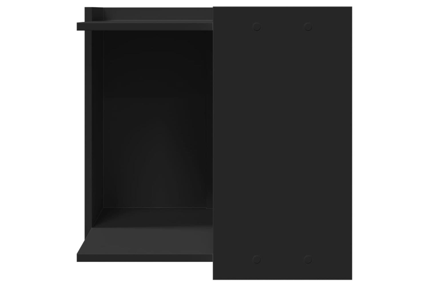 Cat Litter Box Enclosure Black 53x53x51 Cm Engineered Wood-4