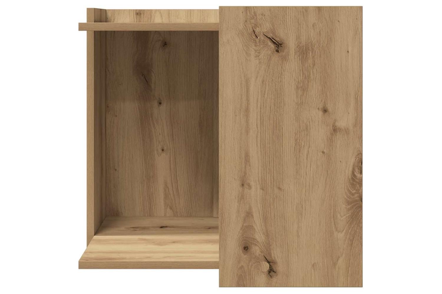 Cat Litter Box Enclosure Artisian Oak 53x53x51 Cm Engineered Wood-4