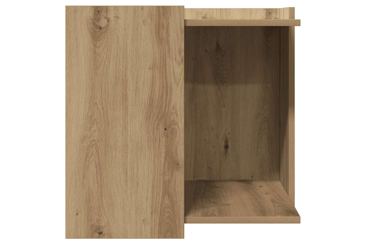 Cat Litter Box Enclosure Artisian Oak 53x53x51 Cm Engineered Wood-5