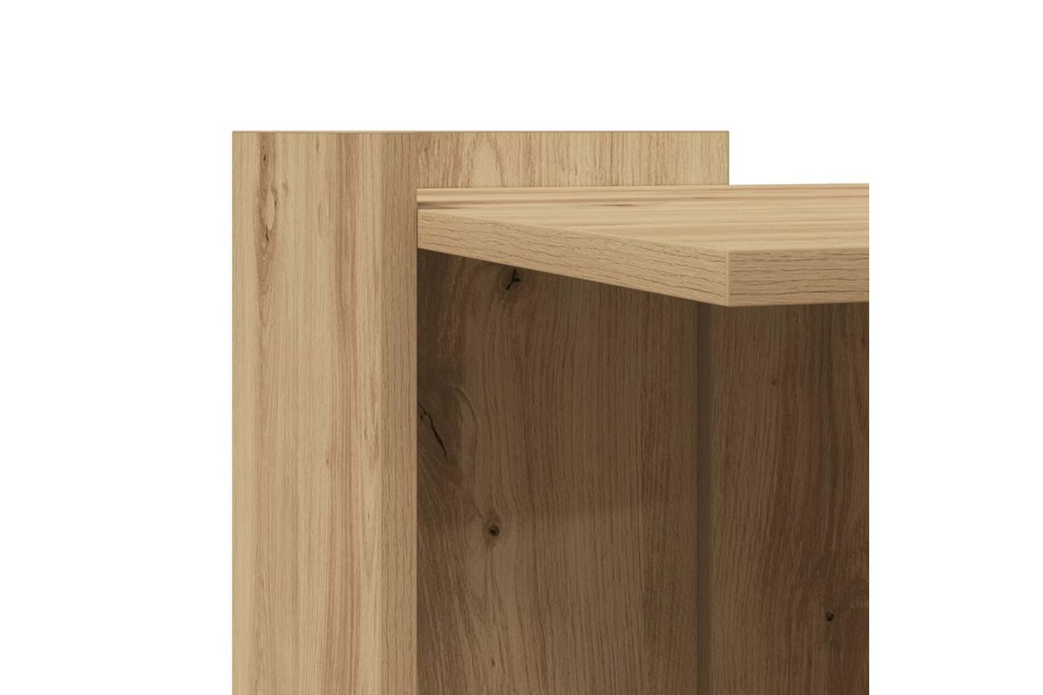 Cat Litter Box Enclosure Artisian Oak 53x53x51 Cm Engineered Wood-7