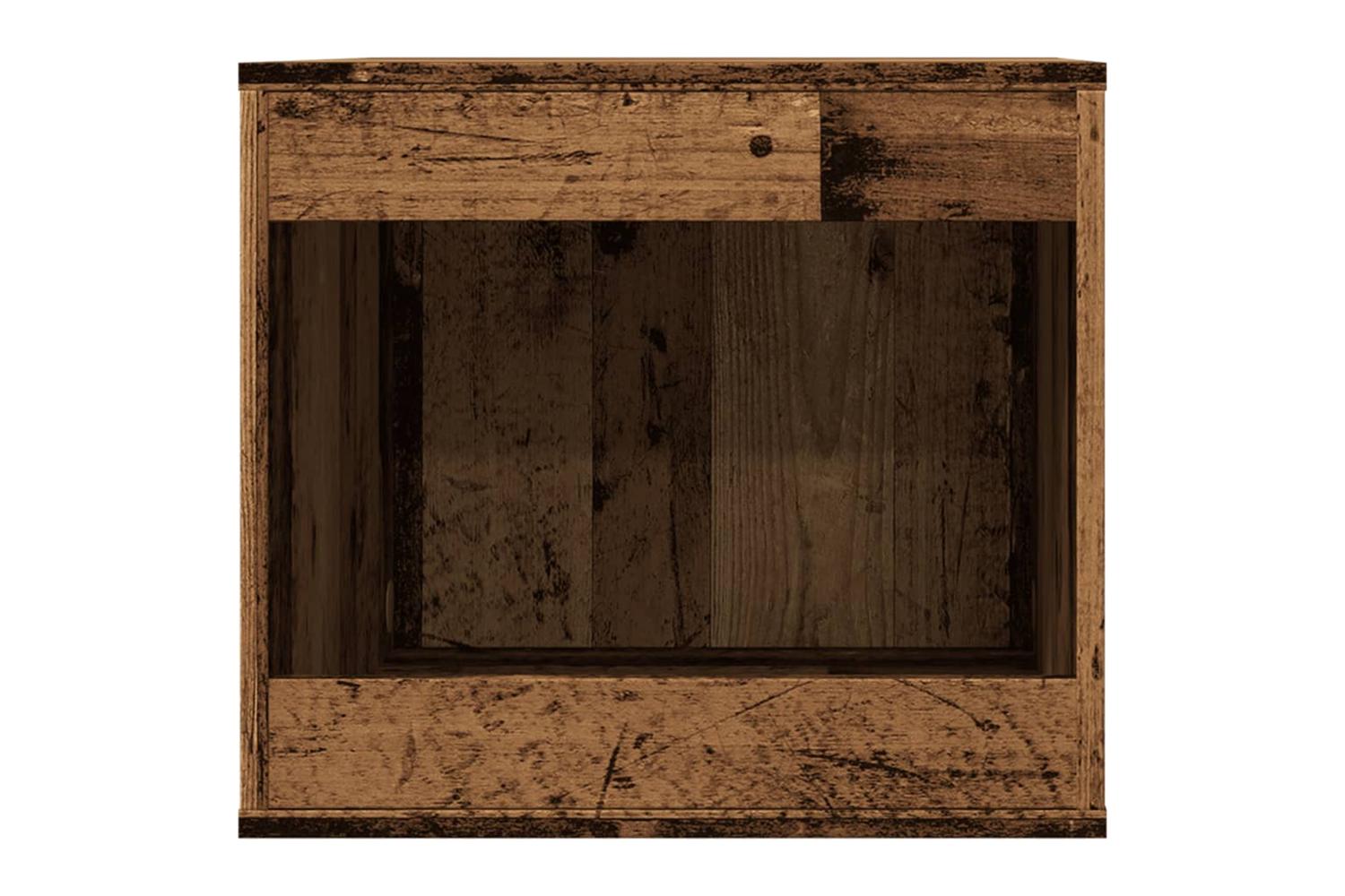 Cat Litter Box Enclosure Old Wood 47x59x42 Cm Engineered Wood-4