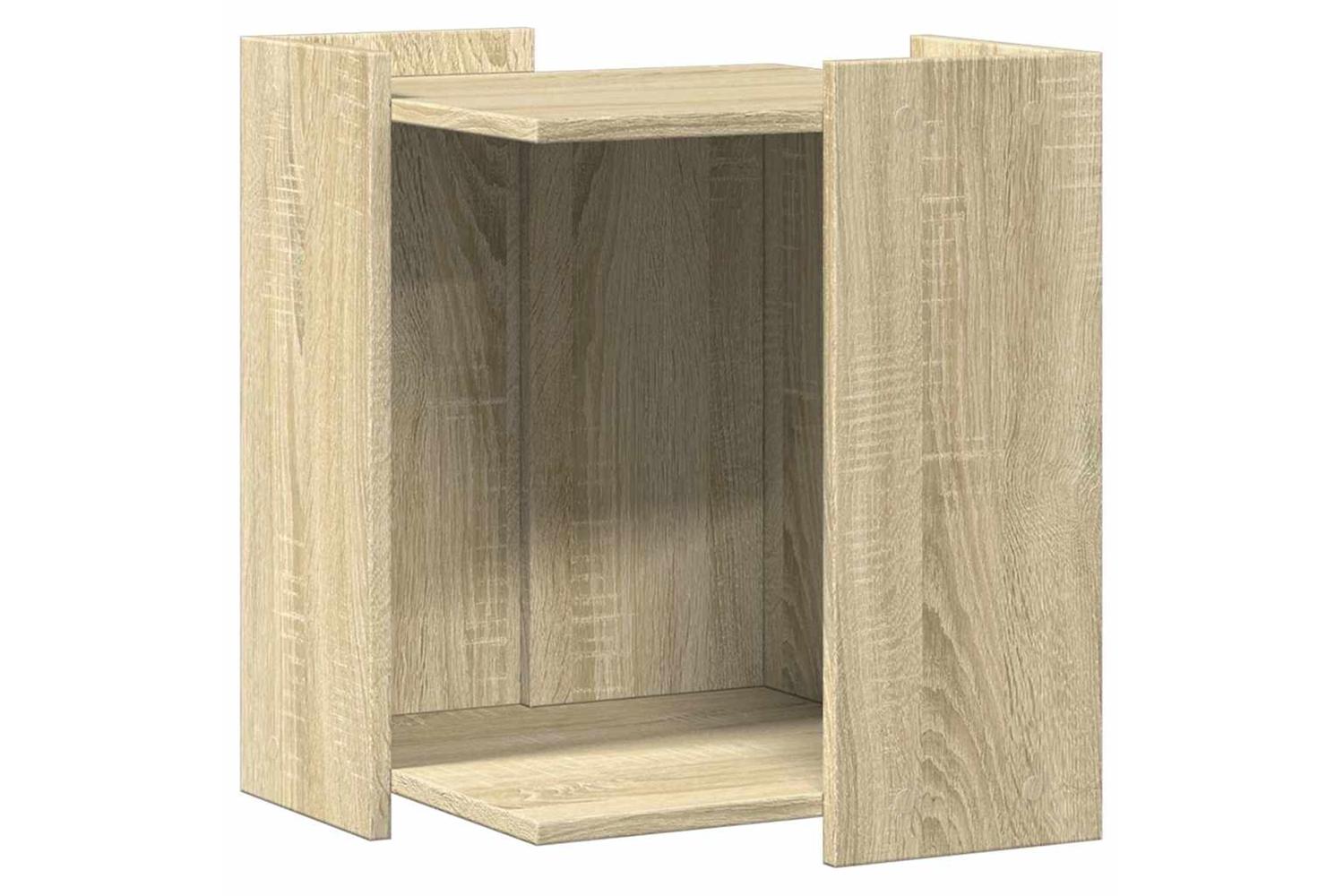 Cat Litter Box Enclosure Sonoma Oak 42x42x51 Cm Engineered Wood-2