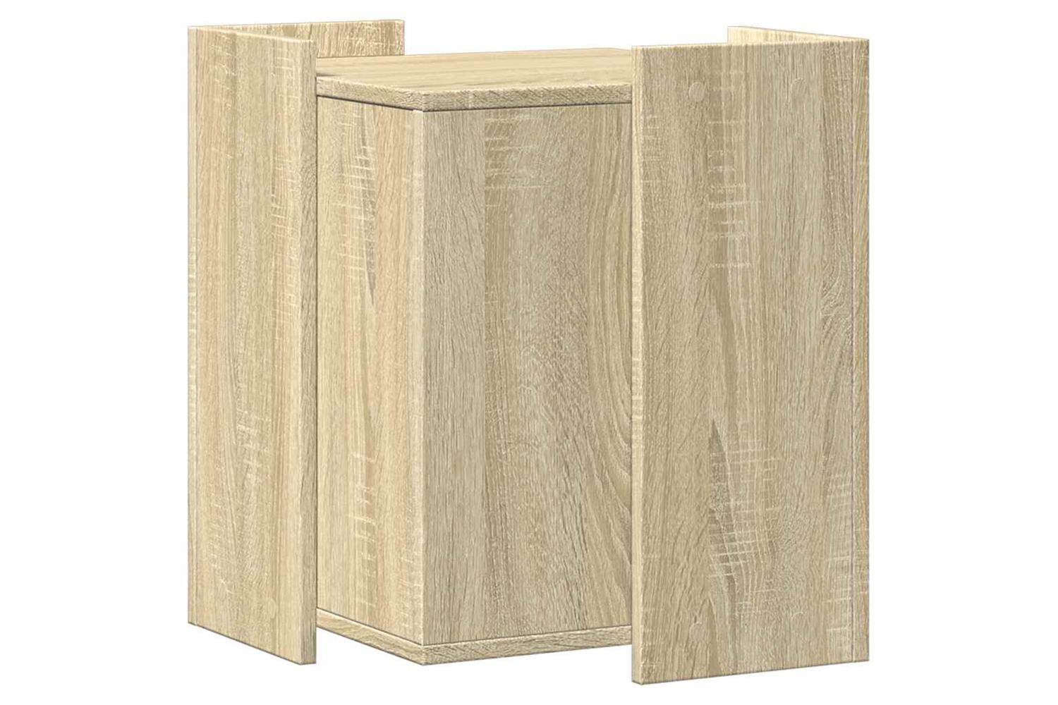 Cat Litter Box Enclosure Sonoma Oak 42x42x51 Cm Engineered Wood-6