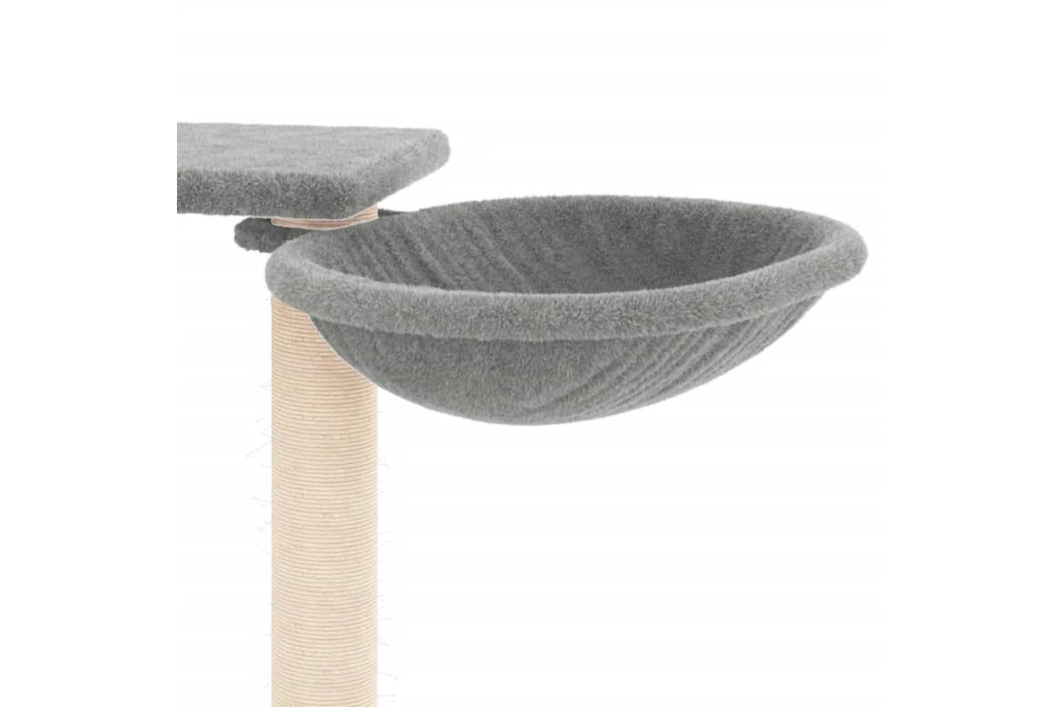 Cat Tree With Scratching Posts Light Grey 82 Cm-7