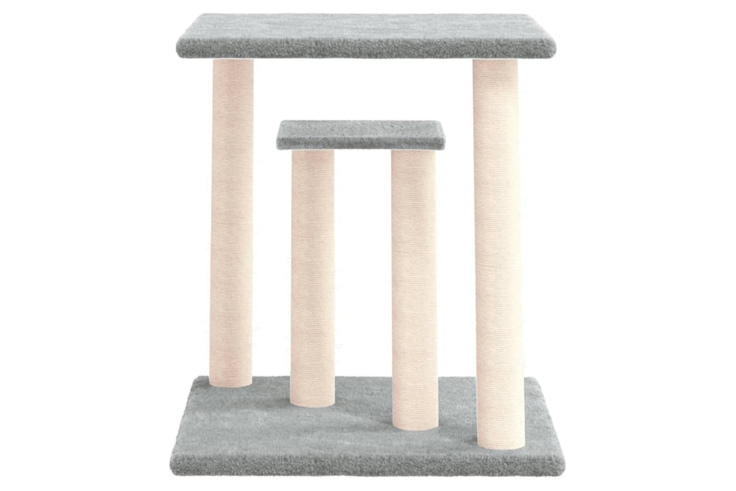 Cat Scratching Posts With Platforms Light Grey 50 Cm-3