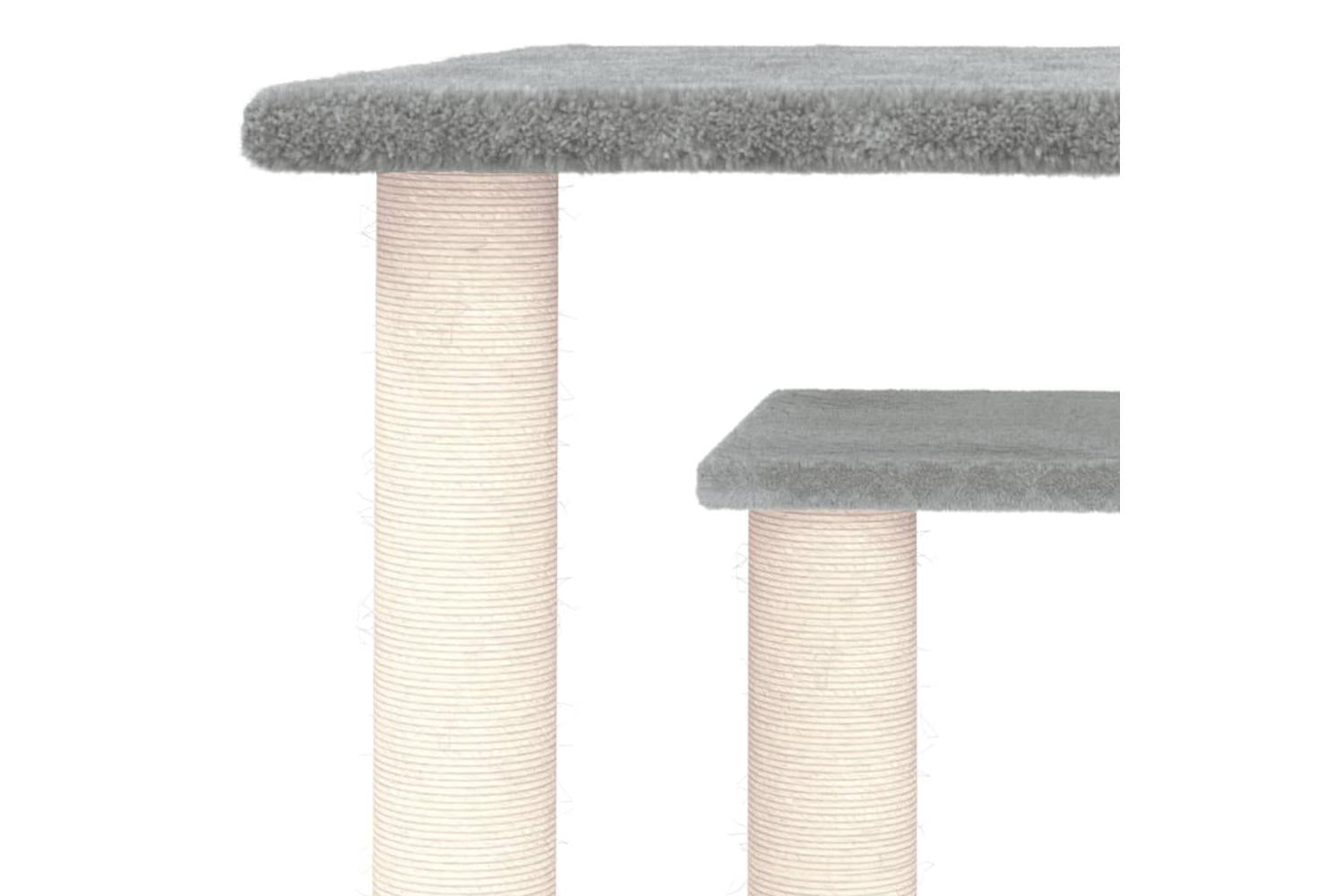 Cat Scratching Posts With Platforms Light Grey 50 Cm-5