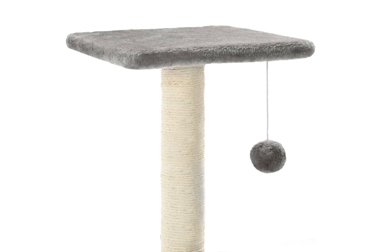 Cat Tree With Sisal Scratching Posts 65 Cm Grey-4