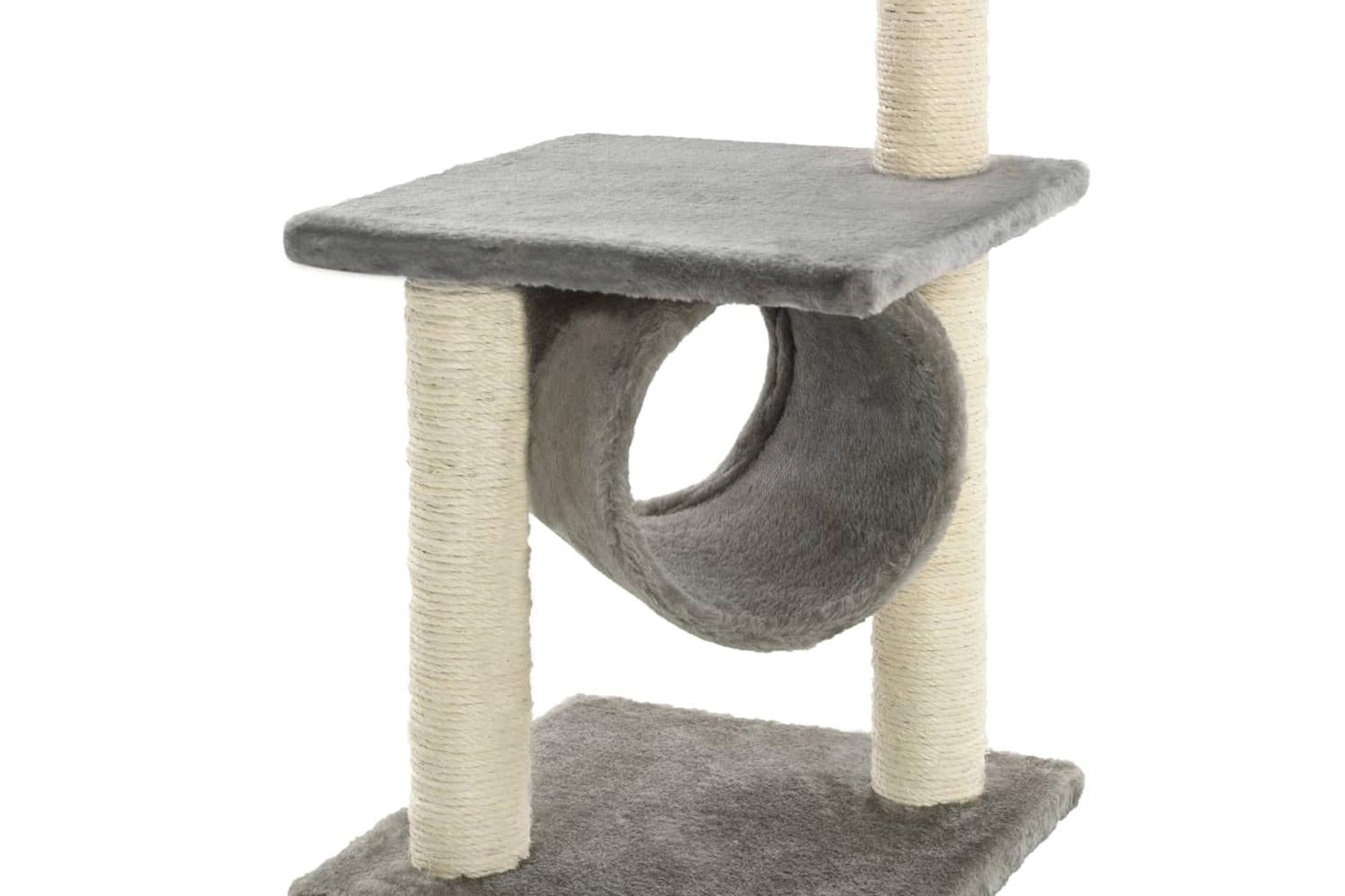 Cat Tree With Sisal Scratching Posts 65 Cm Grey-5