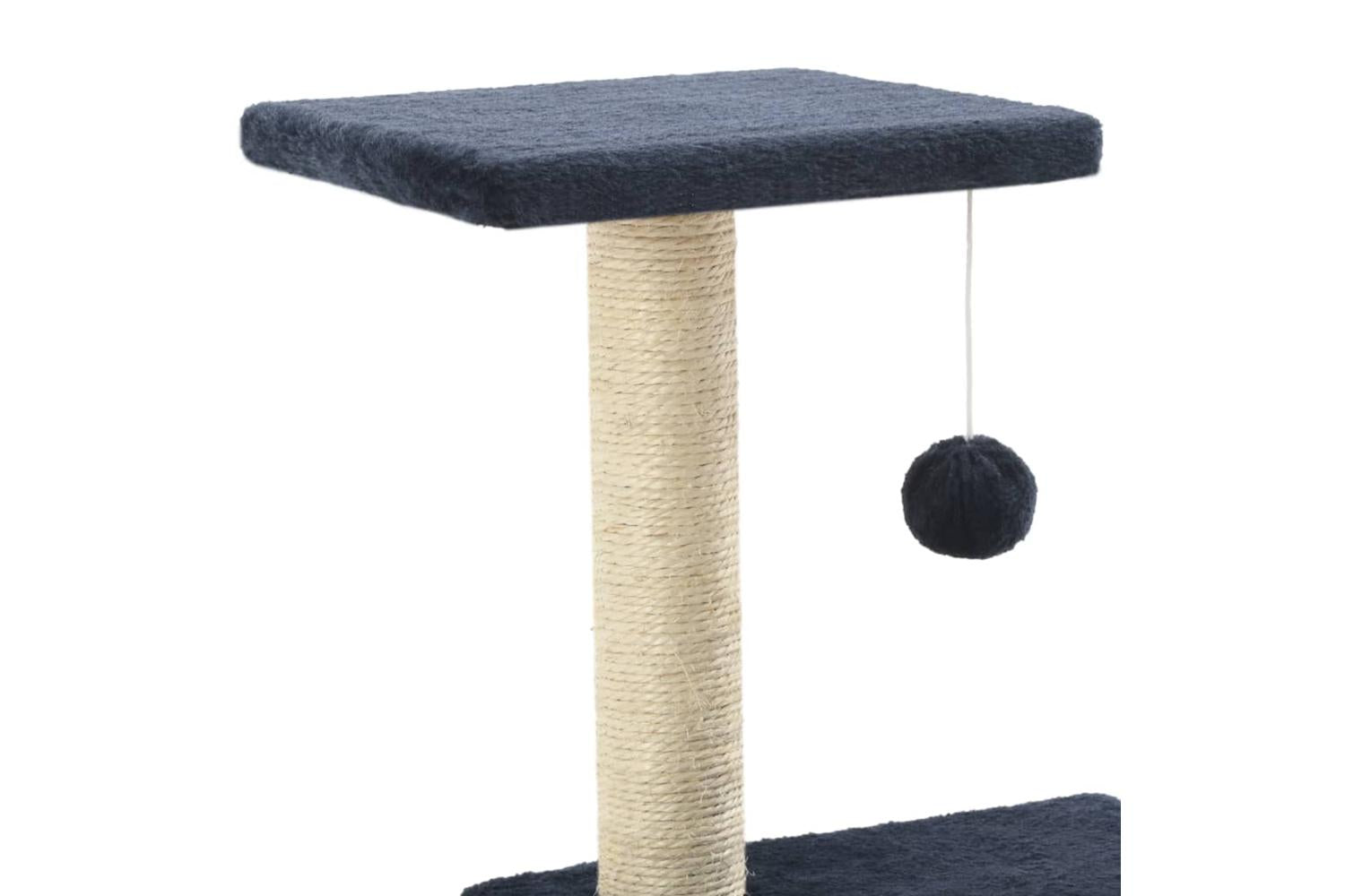 Cat Tree With Sisal Scratching Posts 65 Cm Dark Blue-4