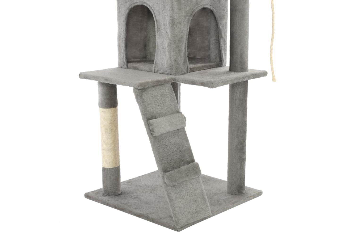Cat Tree With Sisal Scratching Posts 120 Cm Grey-7