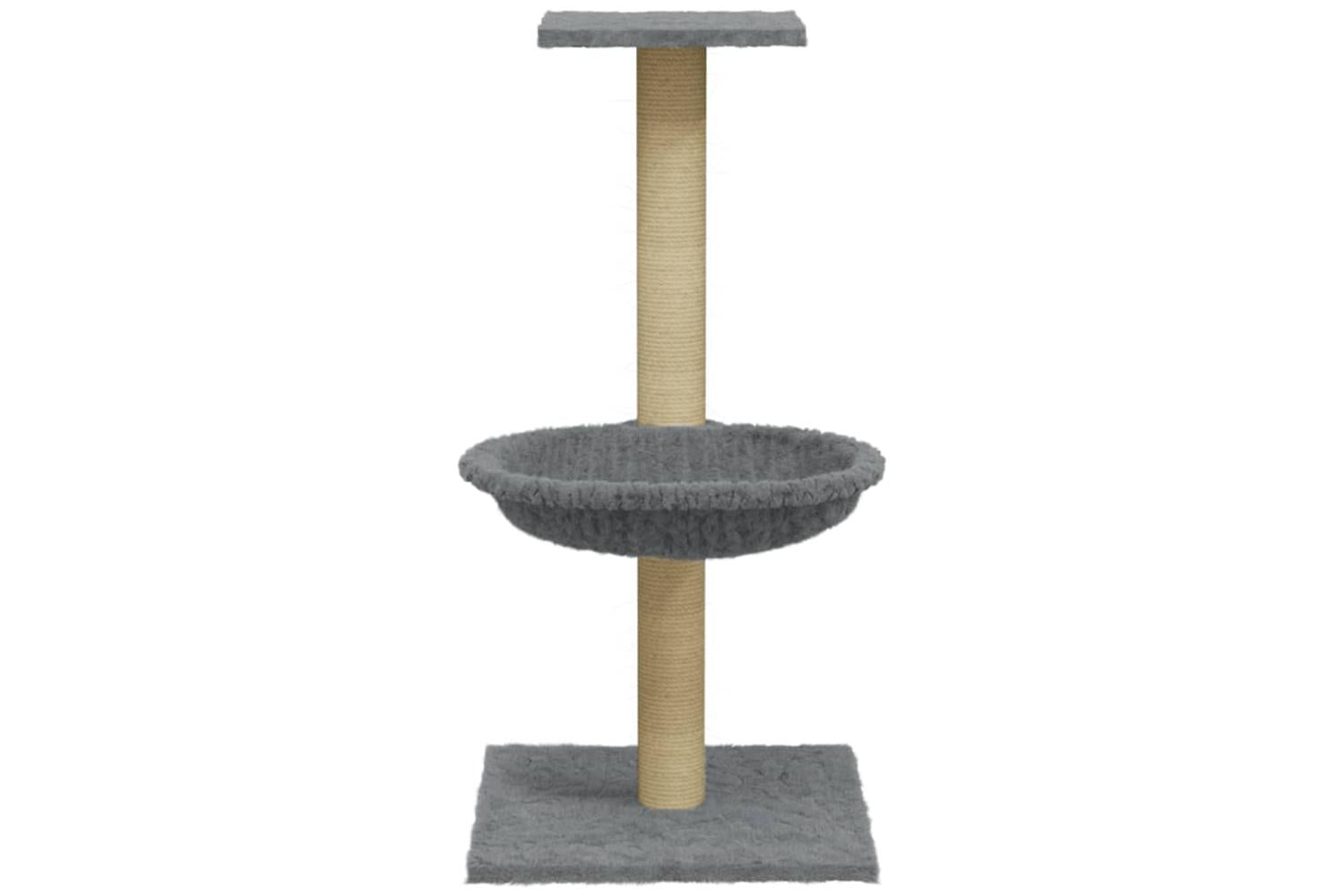 Cat Tree With Sisal Scratching Post Light Grey 74 Cm-4