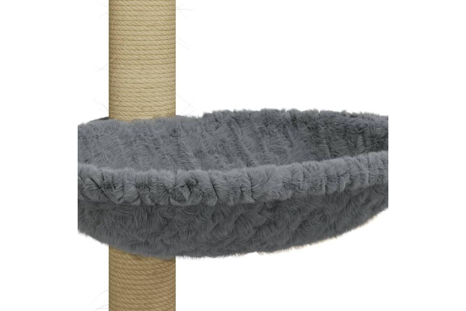 Cat Tree With Sisal Scratching Post Light Grey 74 Cm-8