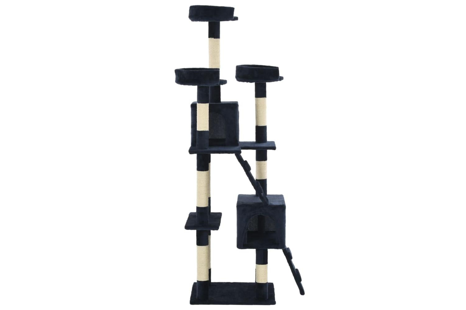 Cat Tree With Sisal Scratching Posts 170 Cm Blue-3