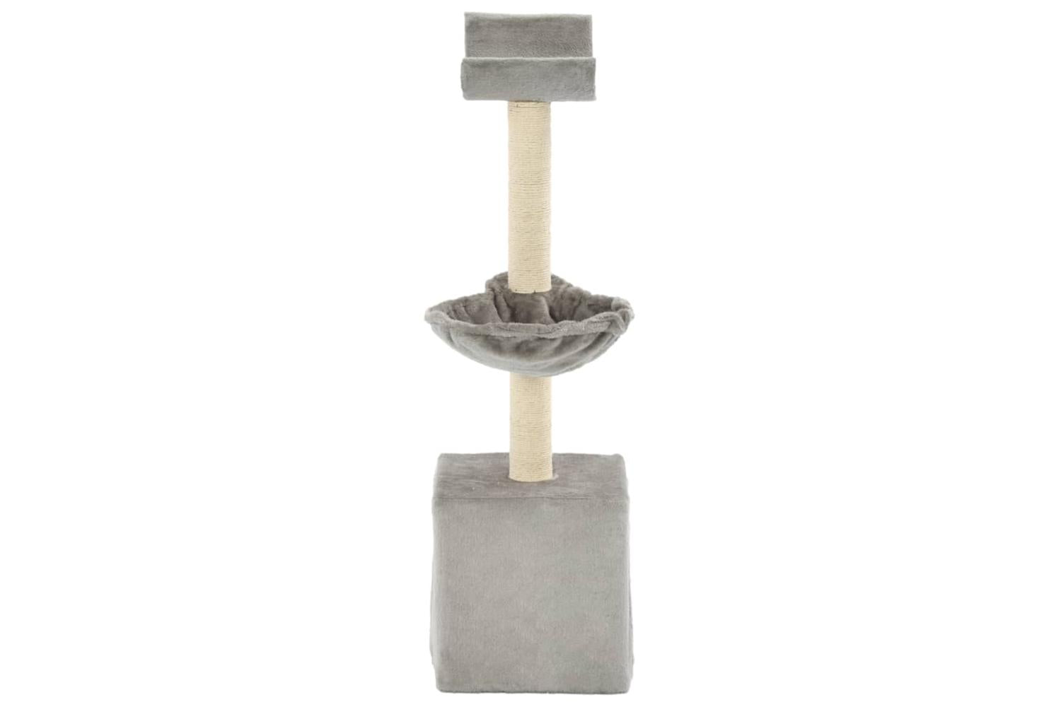 Cat Tree With Sisal Scratching Posts 105 Cm Grey-3