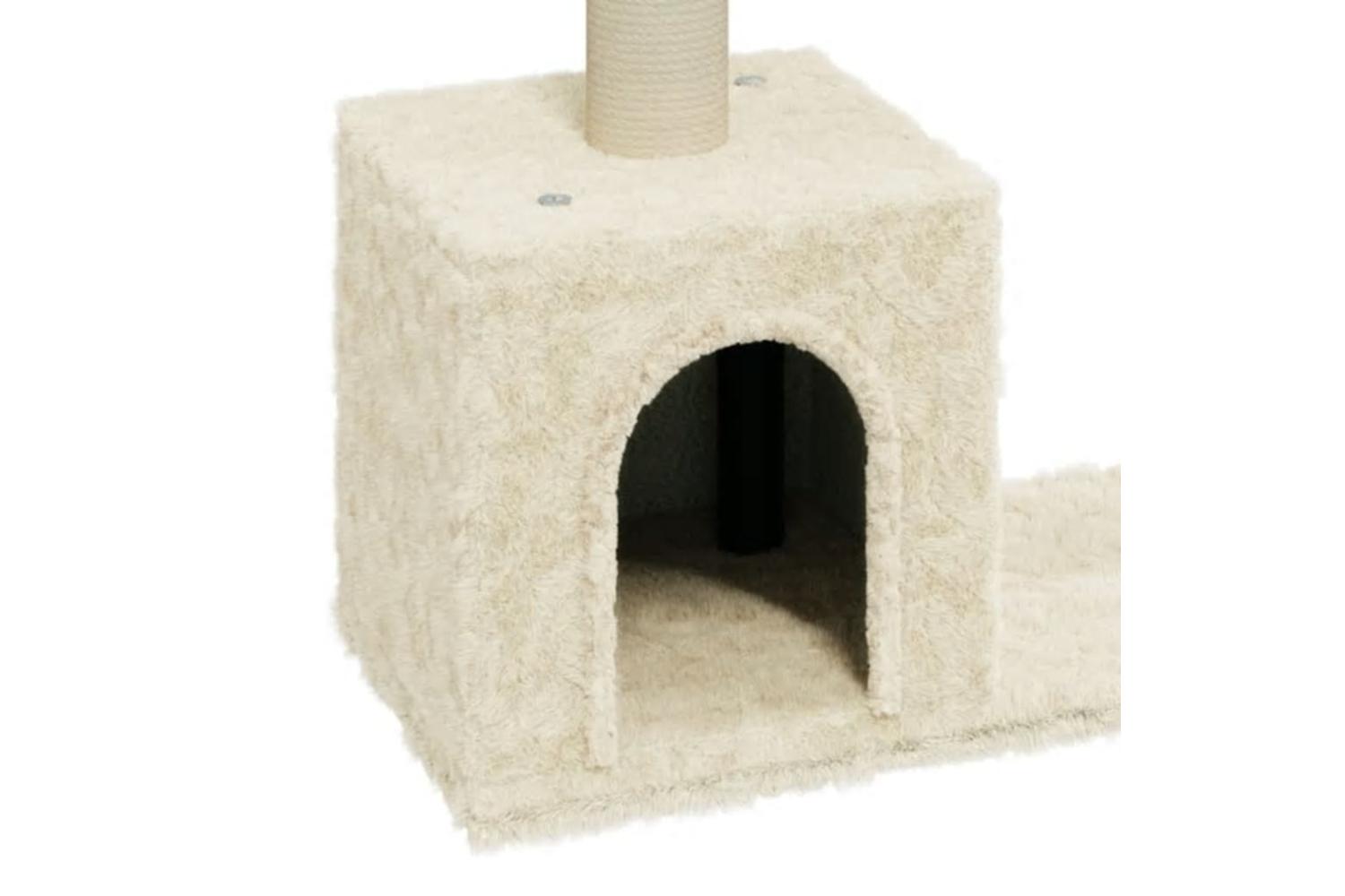 Cat Tree With Sisal Scratching Posts Cream 60 Cm-5