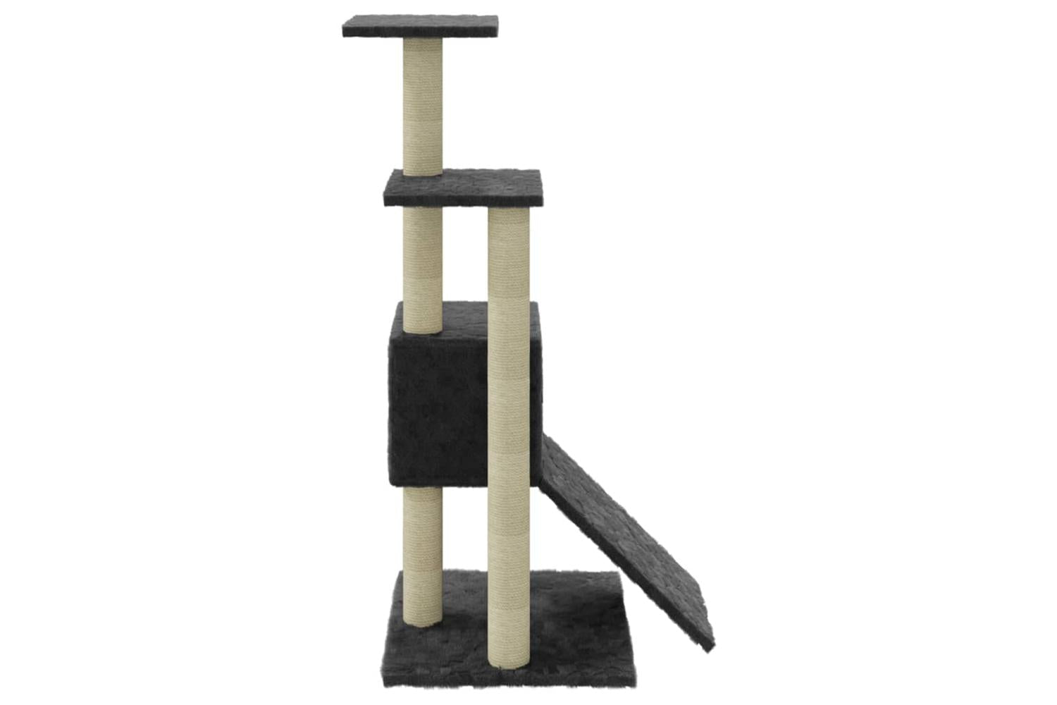 Cat Tree With Sisal Scratching Posts Dark Grey 92 Cm-6